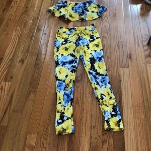 2 piece floral set